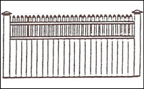 Chestnut Hill Topper & Board Fence
