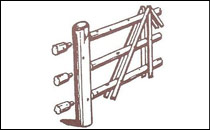 Cedar Hurdle 3 Bar